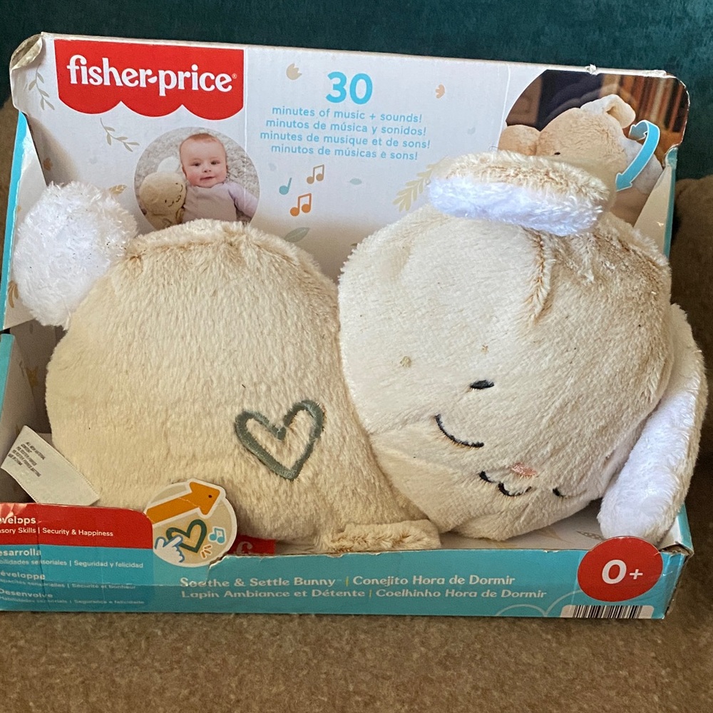 Fisher-Price Cozy Cream Bunny Plush
